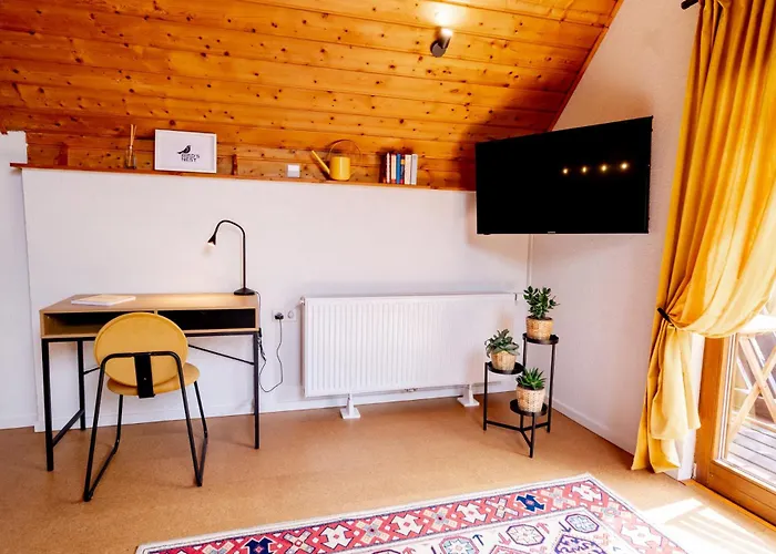 Birds-nest Balkon Kaminofen Apartament